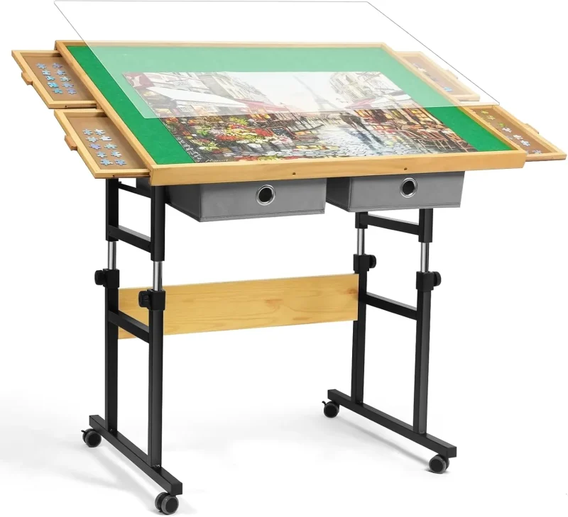 🎅CHRISTMAS CLEARANCE SALE 🔥ALL4JIG JIGSAW PUZZLE TABLE WITH LEGS - Image 2