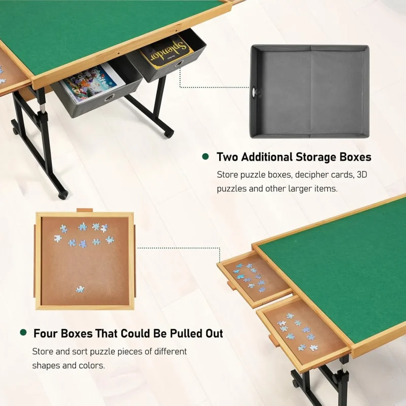 🎅CHRISTMAS CLEARANCE SALE 🔥ALL4JIG JIGSAW PUZZLE TABLE WITH LEGS - Image 4