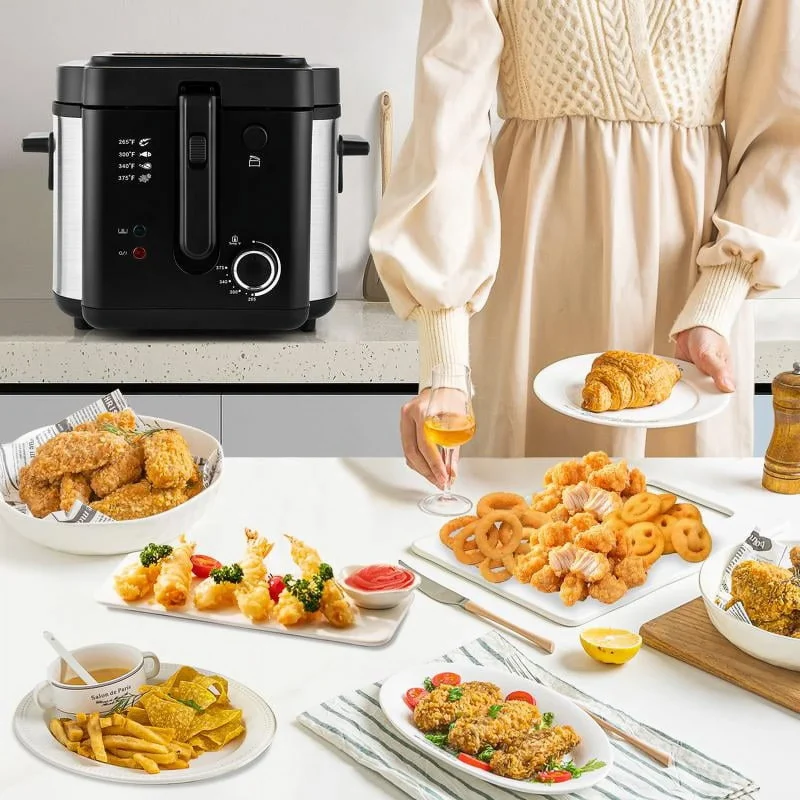 2.5 Liters Deep Fryer With Basket For Home Use with Temperature Control-1500W - Image 7