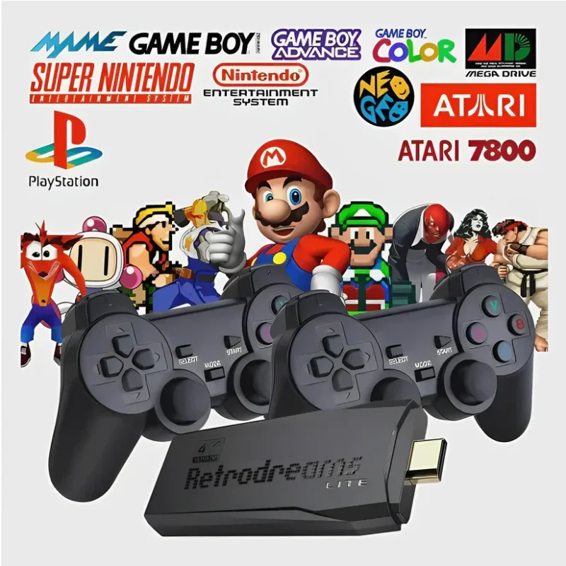 Retro Plug & Play Gaming Console  (30,000+ GAMES + 2 FREE CONTROLLERS) - Image 2
