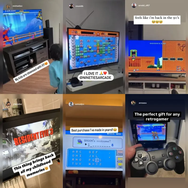 Retro Plug & Play Gaming Console  (30,000+ GAMES + 2 FREE CONTROLLERS) - Image 3