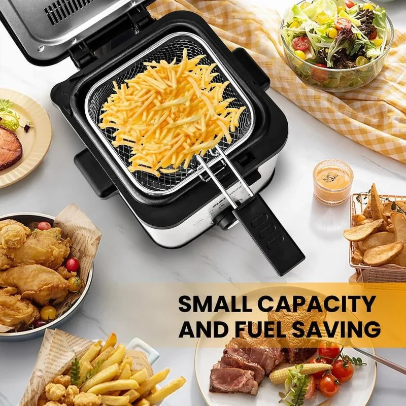 2.5 Liters Deep Fryer With Basket For Home Use with Temperature Control-1500W - Image 6